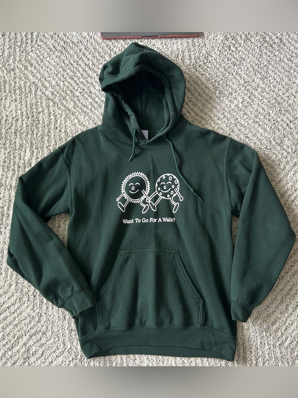 LONELY GHOST Want To Go For A Walk? HOODIE
